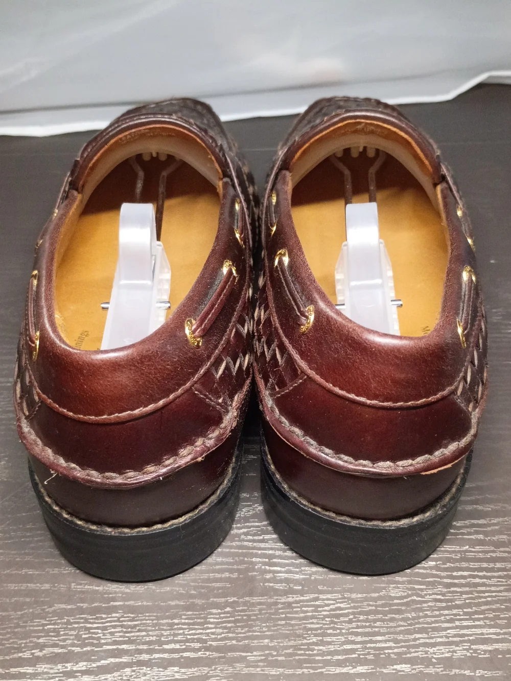 Sperry GOLD CUP Men's 10M Dark Brown Woven Leather Penny Loafers NEW!!!